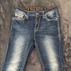 Rock Revival Frann Easy Straight Jeans Women’s Faded Indigo